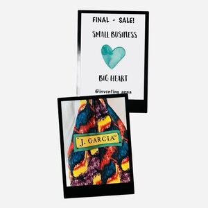 J. GARCIA ~ Multi-Colored Abstract Patterned Neck Tie circa 1980s